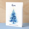 Christmas Card For Gran Card For Her Xmas Card for Gran Luxury Card For Gran Christmas Card for Loved One Gran Card Christmas Tree Card - Large (5x7) / Blank Message