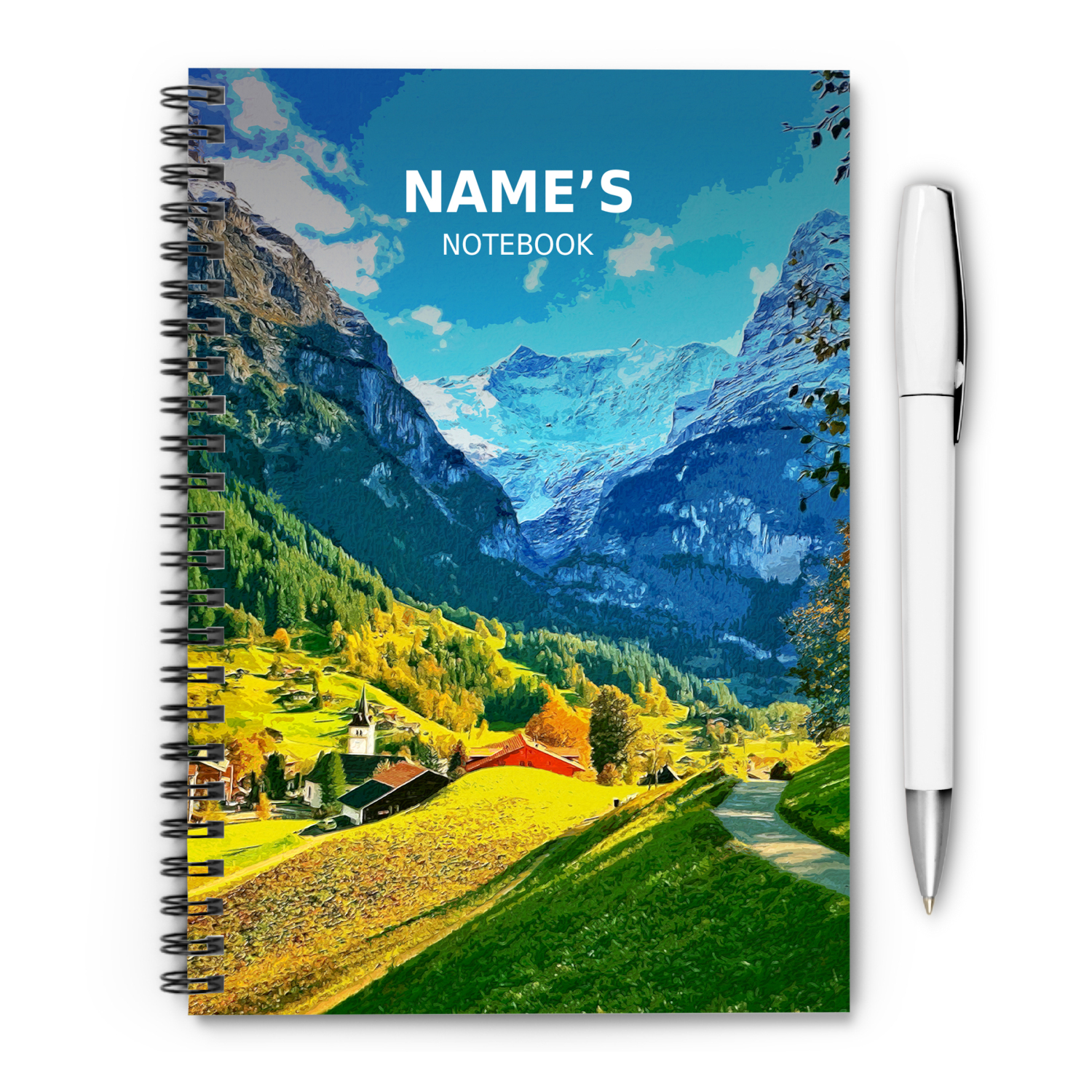 Grindelwald - Switzerland - A5 Notebook - Single Note Book