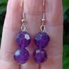 Amethyst Bead Earrings - Strengthens