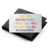 You Are Amazing Wallet Gift, Wallet Card Gift, I Love You More