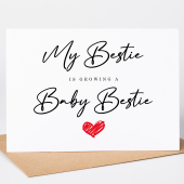 My Bestie Is Pregnant Card, Amazing News On Your Pregnancy Card