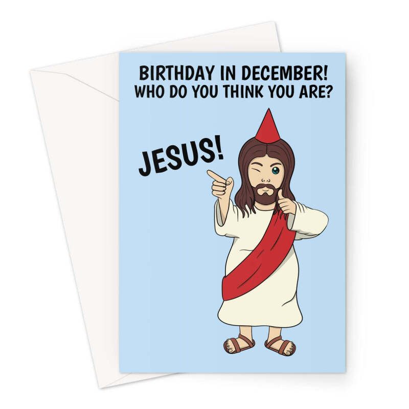 Funny December Birthday Card - A5 Portrait - 1 Card