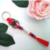 Personalised Spiderman Keyring/School Bag Tag/Lunch Bag Tag,Party Bag Gift - 9-12 letters