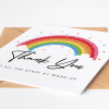 Thank You Doctor Card Rainbow hospital ward Card