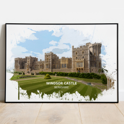 Windsor Castle - Berkshire - Print - A4 - Standard - Print Only