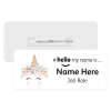 #hello my name is... Name Badge - Unicorn