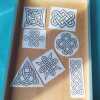 Stick & Stitch Celtic Knot Design Set of Washable Transfers