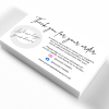 Thank You For Your Order Cards - Thank You Business Cards - Sample Card