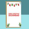 Funny Rude Christmas Card - For Him or For Her - Personalised - Ideal Xmas Card for Friend, Brother, Sister, Colleague - Blank inside - Large