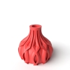 The Linse Short Vase, Modern and Unique Home Decor for Dried and Preserved Flower Arrangement - Black