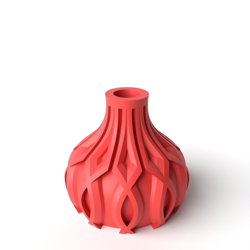 The Linse Short Vase, Modern and Unique Home Decor for Dried and Preserved Flower Arrangement - Black