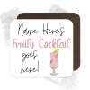 Personalised Drinks Coaster - Name's Fruity Cocktail Goes Here!