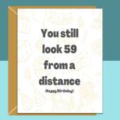 Funny 60th Birthday Card - Personalised inside if required - For Him or For Her - Perfect greetings card for someone turning 60 years old