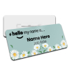 Floral Daisy Name Badge - NHS Nurse Daisy Name Badge & Reel