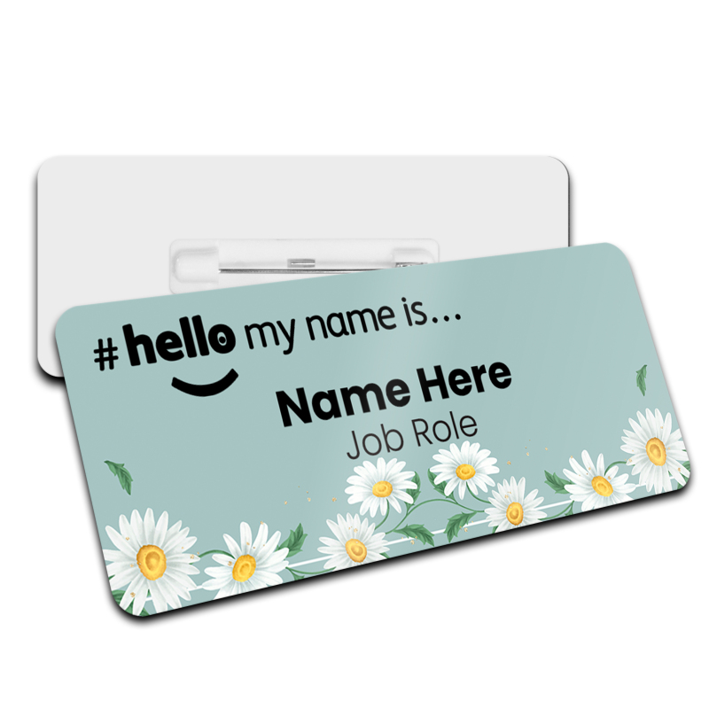 Floral Daisy Name Badge - NHS Nurse Daisy Name Badge & Reel