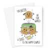 Funny Wedding Toast Congratulations Card - A5 Portrait - 1 Card