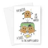 Funny Wedding Toast Congratulations Card