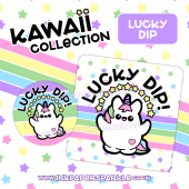 Kawaii Lucky Dip Stickers & Sign