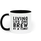 Living Life One Brew At A Time Funny Mug