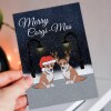 Merry Corgi-Mas funny corgi, dog, pet, Christmas, Xmas, Holidays, festive card from the pet dog, corgi lover (Size A6/A5/A4/Square 6x6") - A6: Single card