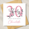 Personalised 30th Birthday Card For Daughter, Personalised Birthday Card For Her, 30th Birthday Card, 30th Birthday Gift For Sister, Friend - A6 - 4.1″ x 5.8″