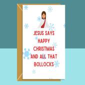 Funny Christmas Card - Merry Christmas - For Him or For Her - Cheeky - Sarcastic - Hilarious - Ideal Xmas Card