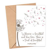 Sympathy Card - A Trail of Beautiful Memories