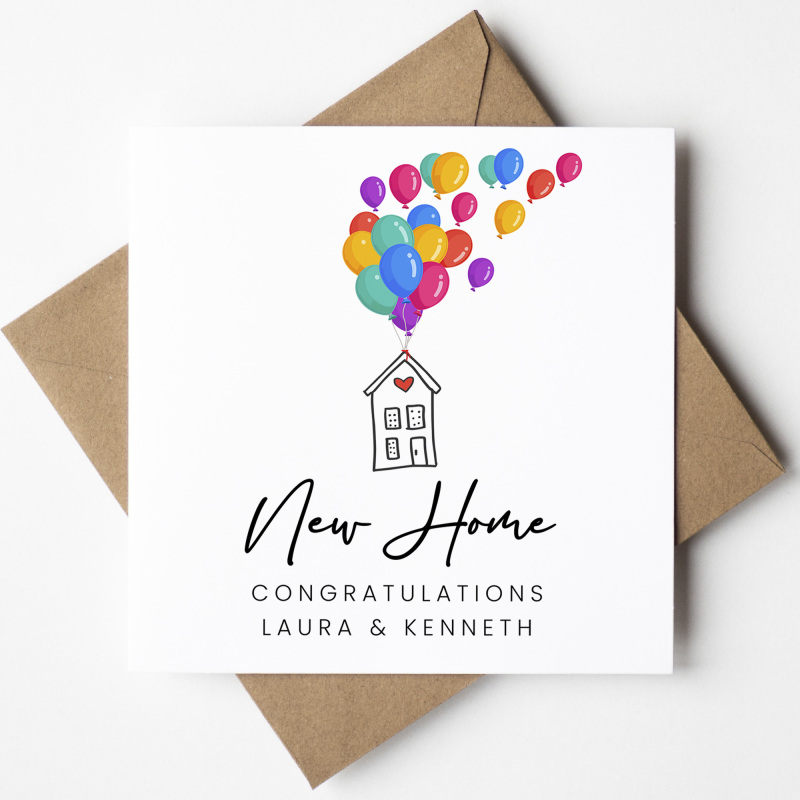 Personalised Congratulations On Your New Home Card