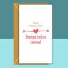 Happy Galentine's - Besties before Testies - Funny Galentine's card for her