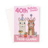 Funny 40th Birthday Card For Woman - Llama Pun - A5 Portrait - 1 Card