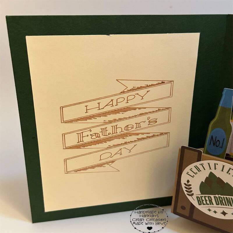 Quench Your Thirst with a Handcrafted Beer Crate Pop Up Card