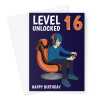 16th Birthday Card For Him - Video Gamer - A5 Portrait - 1 Card