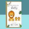 Father's Day Card - From kids - Personalised - Cute - To Dad Card - Daddy - Fathers Day - Large - Blank Inside