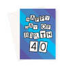 40th Birthday Card For Him - A5 Portrait - 1 Card