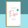 New Niece Personalised Card - New Baby Customised Card - From Aunt or Uncle - Regular - Matte - Personalised Inside