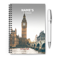 Big Ben - London - A5 Notebook - Single Note Book