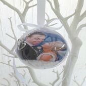 1st Christmas as Mr & Mrs Bauble,Mr & Mrs 1st Xmas bauble,Mr & Mrs Photo Bauble