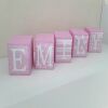 Personalised baby blocks,wood name blocks,new baby girl gift (MIN 3 ORDER) - 4cm