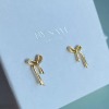 Gold Bow earrings - Gold