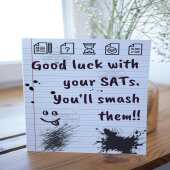 Handmade SATs Good Luck Card
