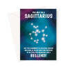 Sagittarius Rude Star Sign Birthday Card - A5 Portrait - 1 Card