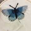 English Butterfly Stick and Stitch Washable Transfers, Peacock, Red Admiral, Orange Tip, Meadow Brown,  Common Blue, Painted Lady, Brimstone