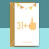 Funny 32nd Birthday Card for him or for her - Can be personalised - Swearing Birthday card for someone turning 32 years old - Blank inside