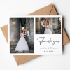 Thank You Wedding Cards | Personalised Photo Wedding Thank You Cards Personalised Thank You Card From Bride and Groom | Wedding Photo Card - A6 - 4.1" x 5.8"