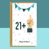 Funny 22nd Birthday Card - For Him or For Her - Ideal for a friend, colleague, brother, or sister turning 22 years old - Can be personalised - Blank inside