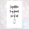 Rude engagement card - congratulations to my our favourite pair of c*nts cheeky - My