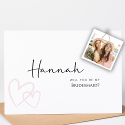 Photo Bridesmaid Proposal Card - Will you be my - A6 - 4.1" x 5.8"