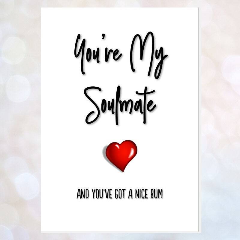 card ANNIVERSARY soulmate nice bum