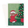 Newborn First Christmas Card - A5 Portrait - 1 Card