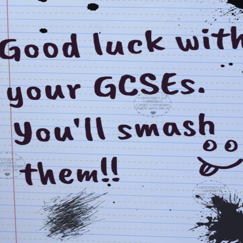 Show Support with this Custom Good Luck Card for GCSE or A-Level Students - GCSE